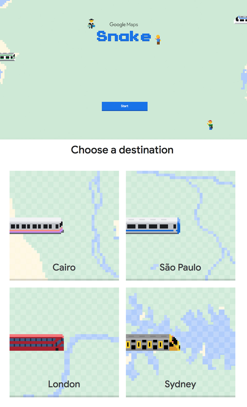 Google Maps Adds 'Snake' Game for April Fools' Day