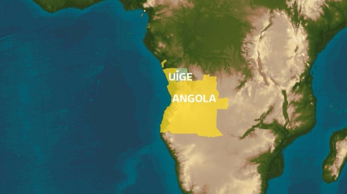 Map of Angola 