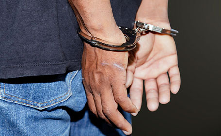 An unidentify  man is arrested by Uttar Pradesh police 