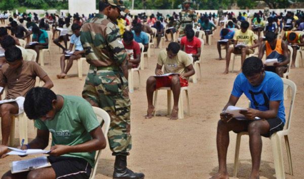 Army recruitment exam was cancelled due to paper leak