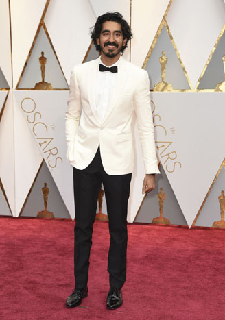 Dev Patel at red carpet of Oscars 