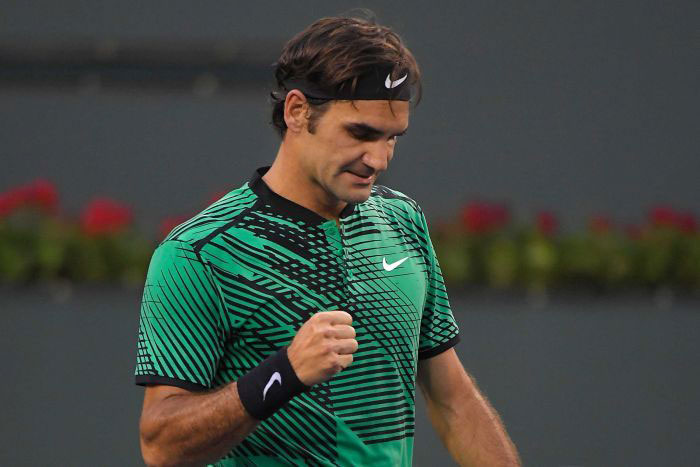Roger Federer defeated fourteen-time grand slam champion Rafael Nadal