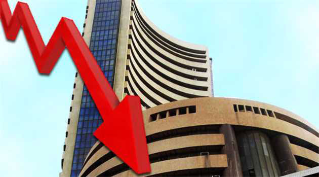Sensex goes down by 222 points