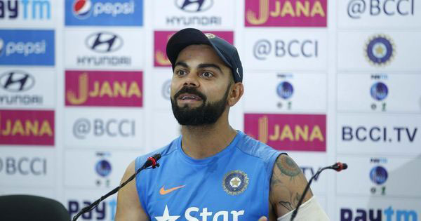 Virat Kohli at press conference prior India-Australia 4th Test match at Dharamsala