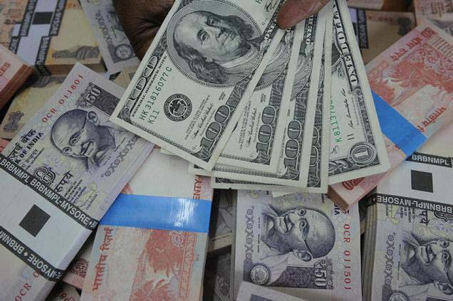 Rupee falls by 13 paise against US Dollar 