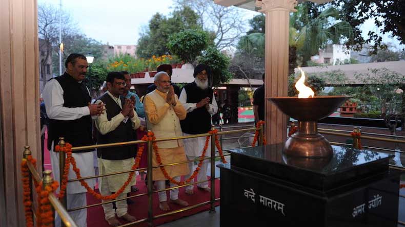 Prime Minister Narendra Modi paid tribute to the martyrs of Jallianwala Bagh massacre 