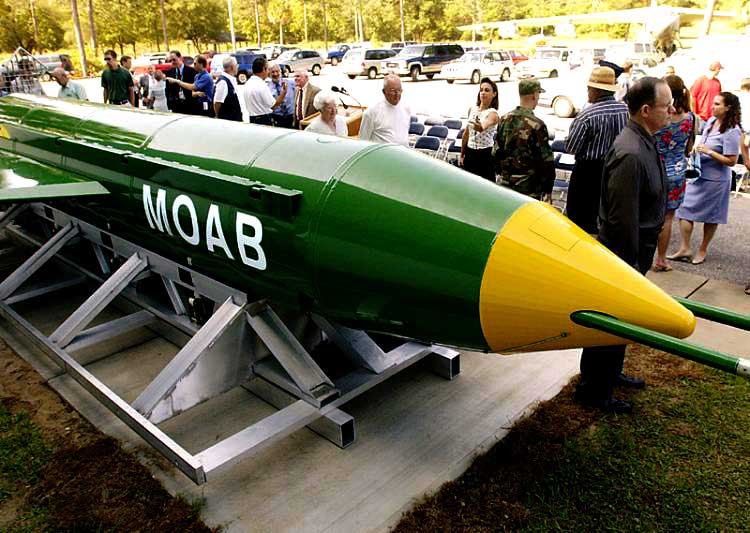 Massive ordnance air blast (MOAB) weapon- (GBU-43B)