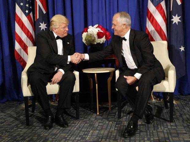 President Donald Trump and Australian Prime Minister Malcolm Turnbull 