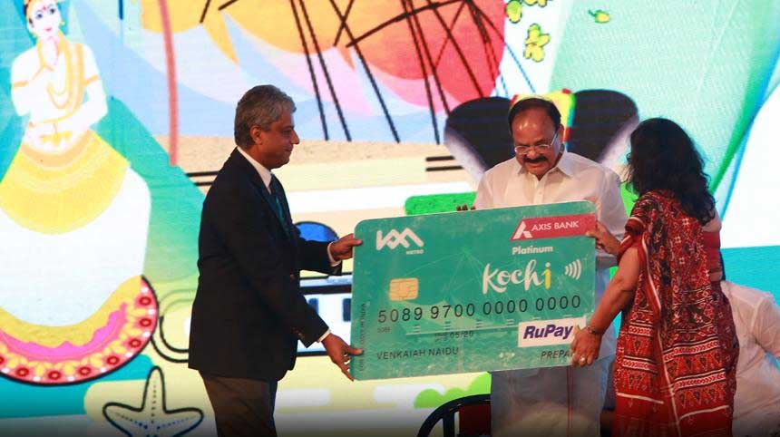 Axis Bank and Kochi Metro launches India's first single-wallet contactless