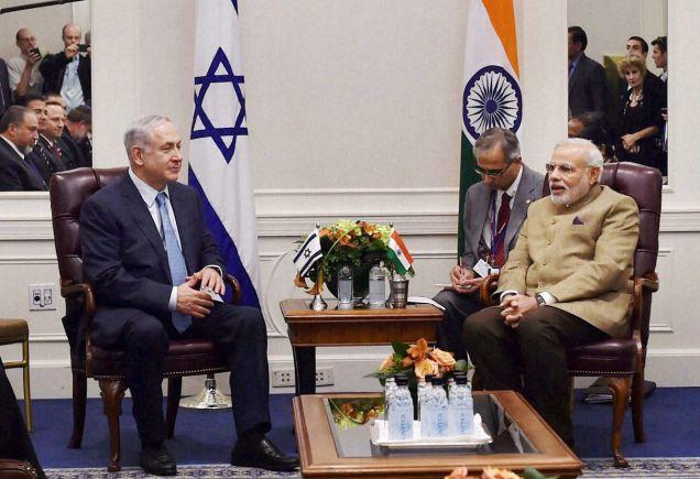 Prime Minister Narendra Modi with Israeli Prime Minister Benjamin Netanyahu (File Photo)