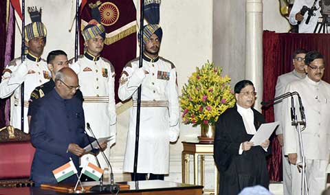 Justice Dipak Misra takes oath as the Chief Justice of India 