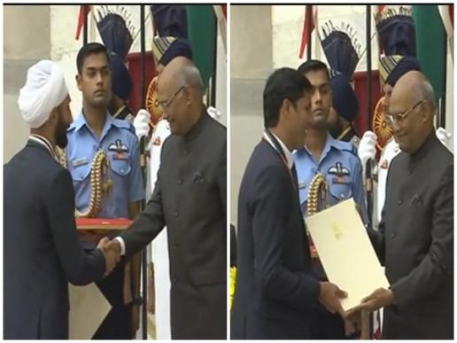 President of India conferred Khel Ratna to Devendra Jhajharia and Sardar Singh