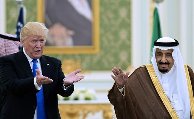  US President Donald Trump and Saudi King Salman