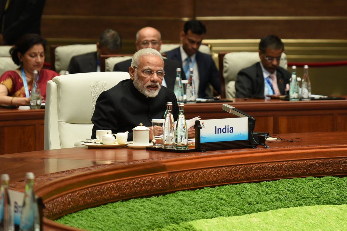 Prime Minister Narendra Modi addressing at the BRICS Summit plenary session