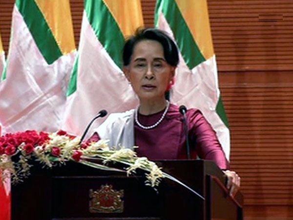 Myanmar State Councillor Aung San Suu Kyi 