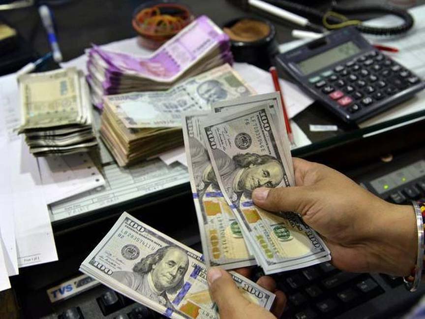 Rupee turns weak against dollar 