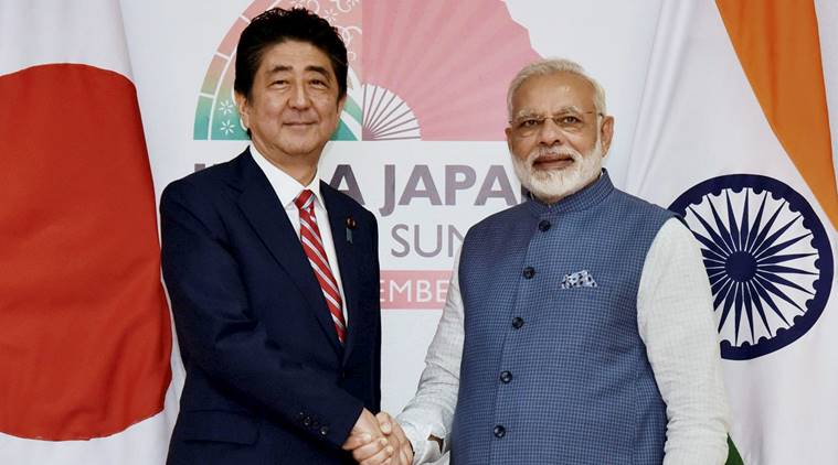 PM Modi and Japanese counterpart Shinzo Abe 