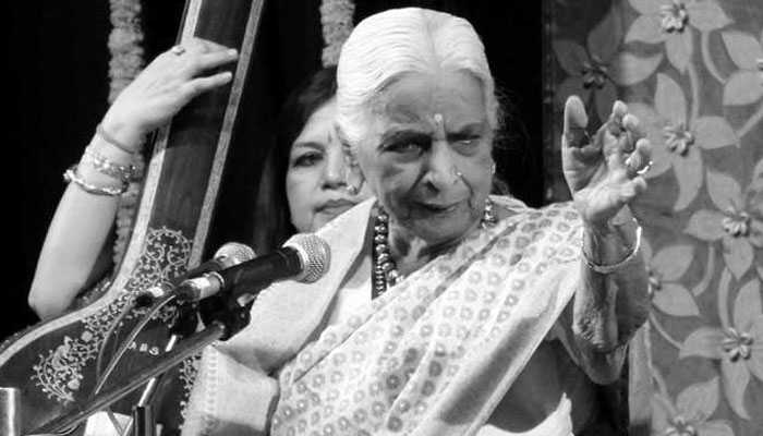 Thumri exponent and veteran classical singer Girija Devi