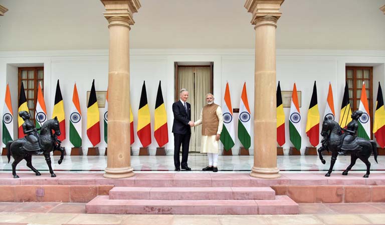 Belgium's King Philippe has meets Prime Minister Narendra Modi