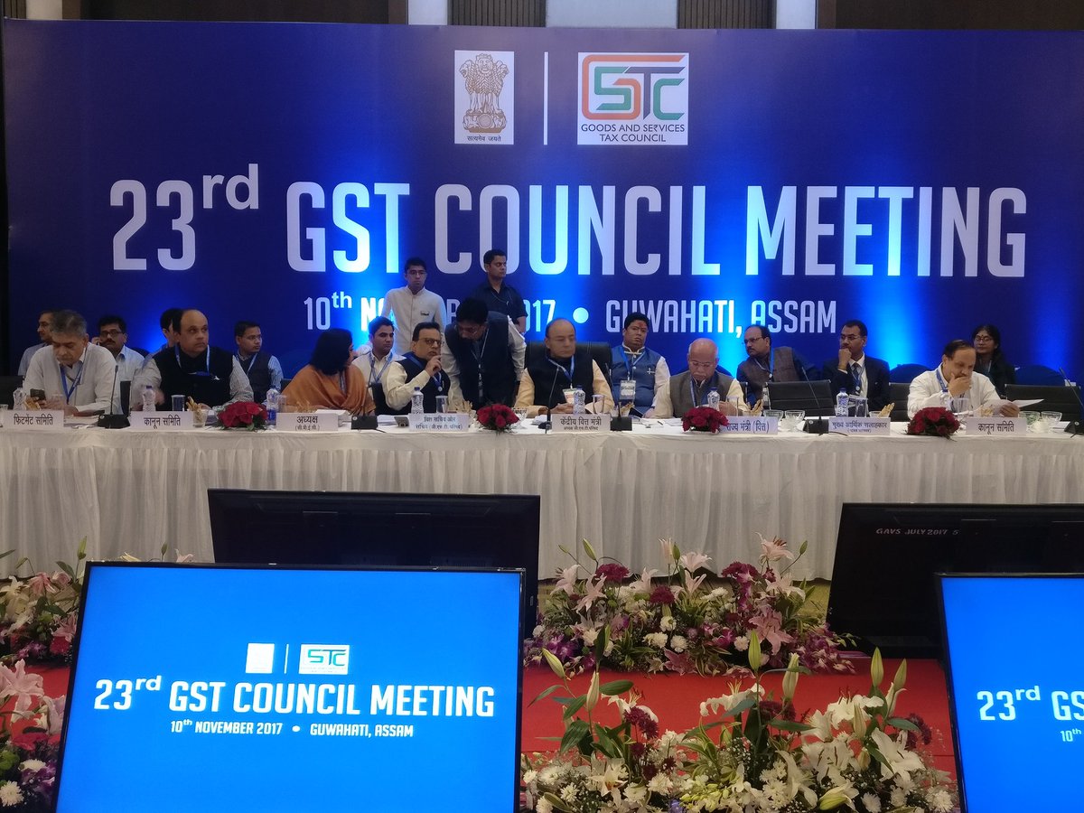Union Finance minister Arun Jaitley at 23rd meeting of the Goods and Services Tax 