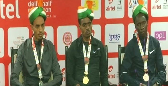 Winners of Delhi Half Marathon