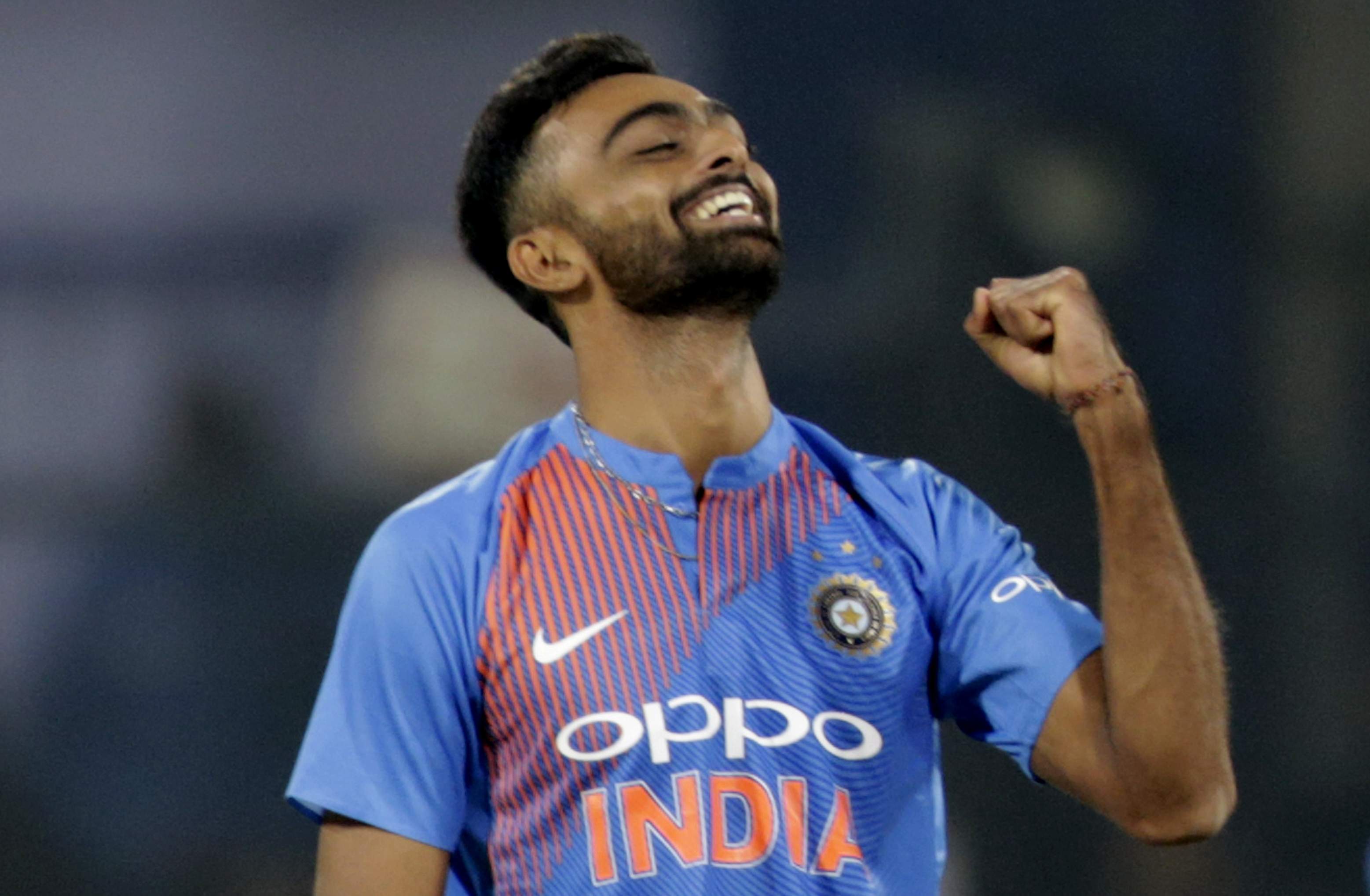 Jaydev Unadkat, who was awarded the Man of the Match