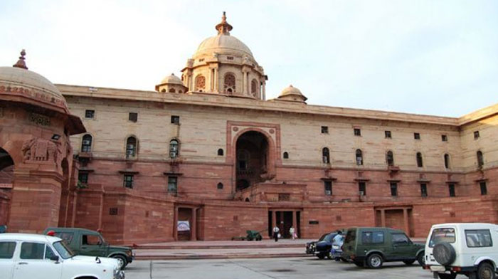 Ministry of External Affairs, South Block in New Delhi