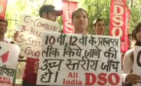 Students stage protests against CBSE at Jantar Mantar