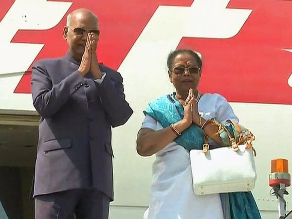 President Kovind with his wife 