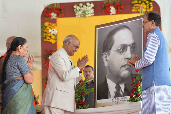 President Ram Nath Kovind paid tributes B R Ambedkar 