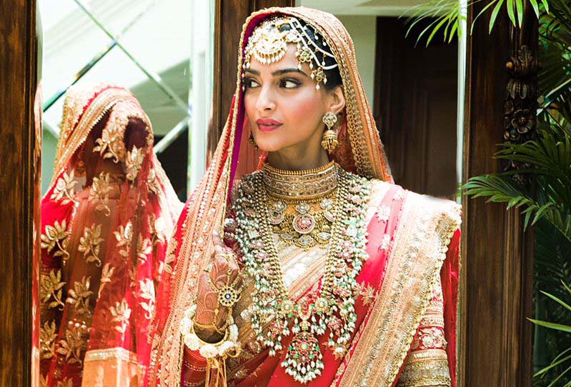Sonam Kapoor in bridal dress