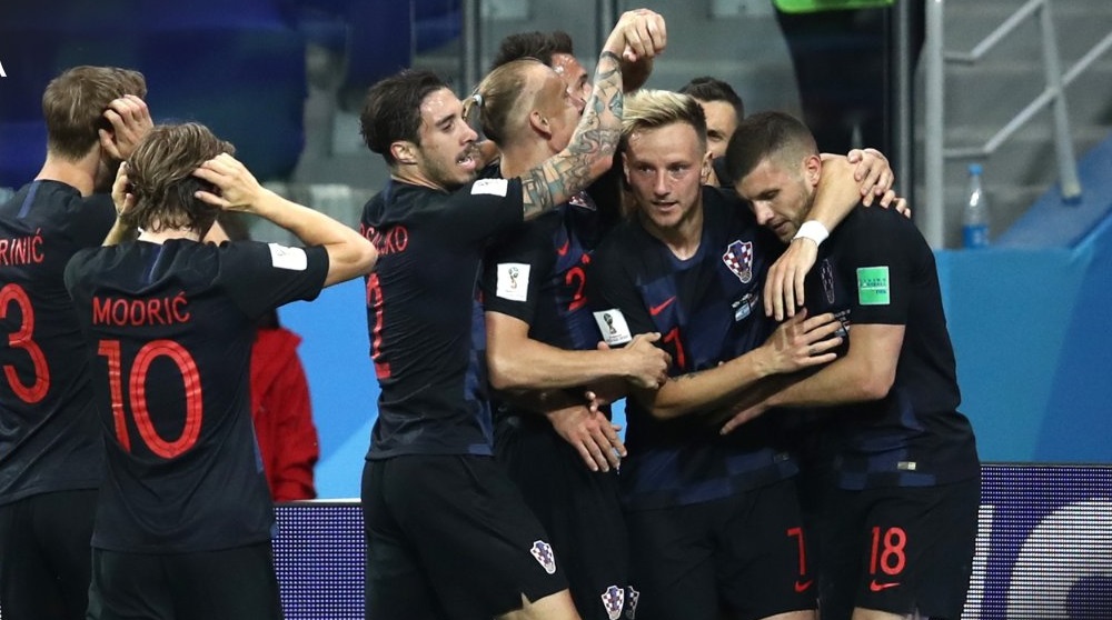  Croatia celebrates its victory