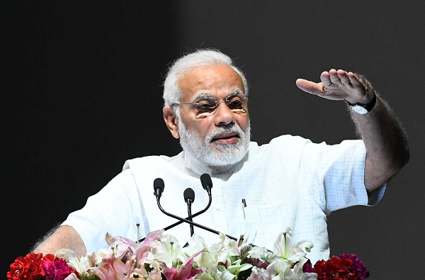  Prime Minister Narendra Modi addressing a gathering
