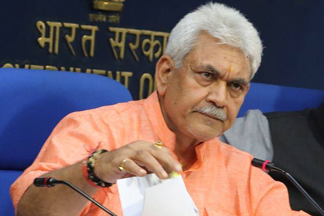 Minister of State for communications Manoj Sinha 