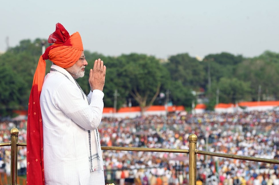 Prime Minister Narendra Modi  during Independence Day address