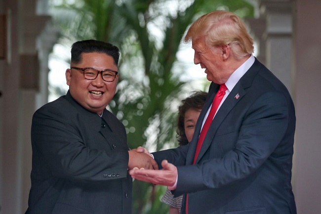 US President Donald Trump with North Korean leader Kim Jong Un (File Photo)