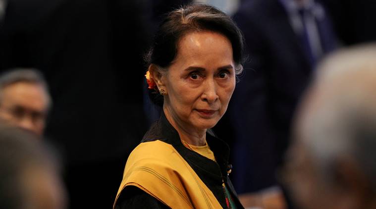 Myanmar State Counsellor Daw Aung San Suu Kyi