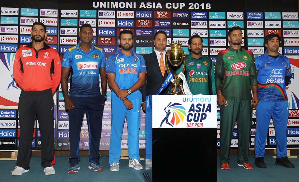 Six teams to play in Asia Cup