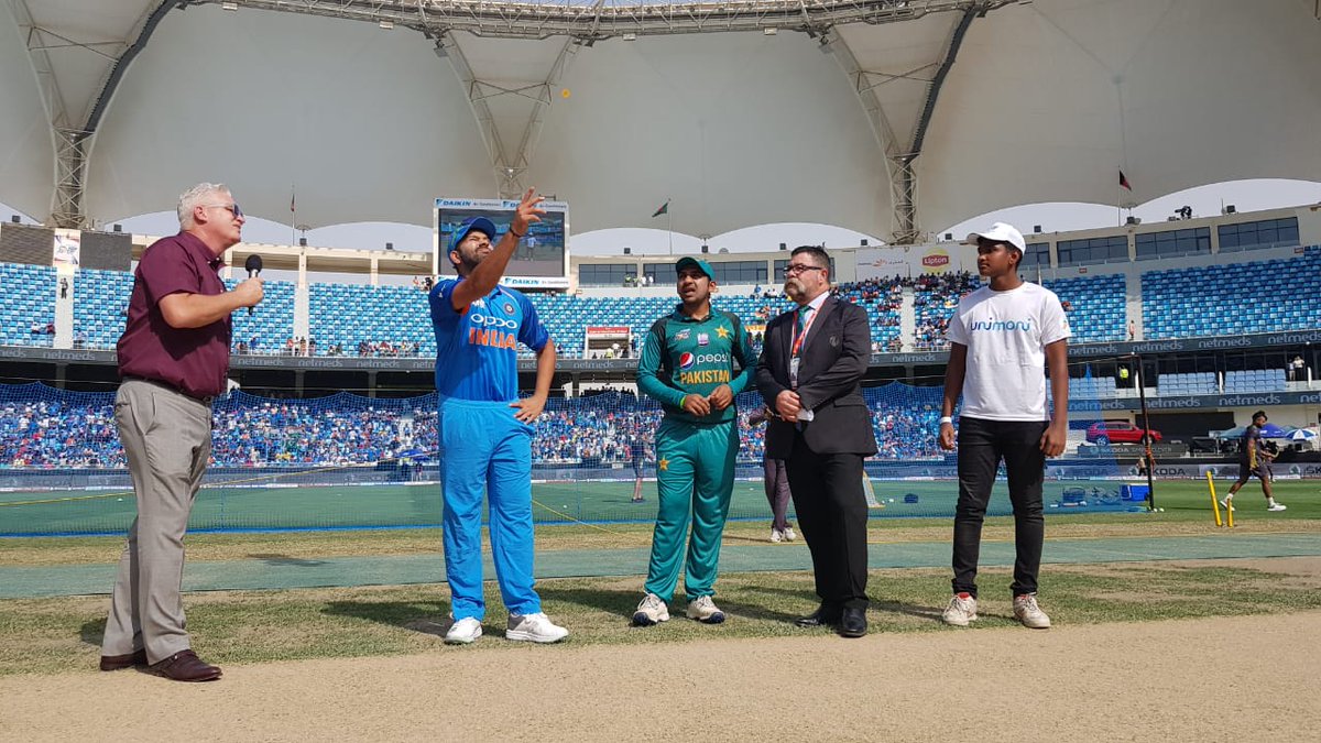 Pakistan won the toss and elect to bat first against India in Asia Cup.