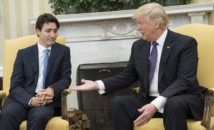 United States President Donald Trump with Canadian President Justin Trudeau (File Photo)