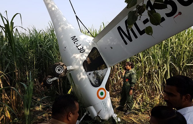 Indian Air Force microlight aircraft crashed