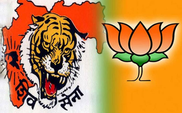 Shiv Sena and BJP flag