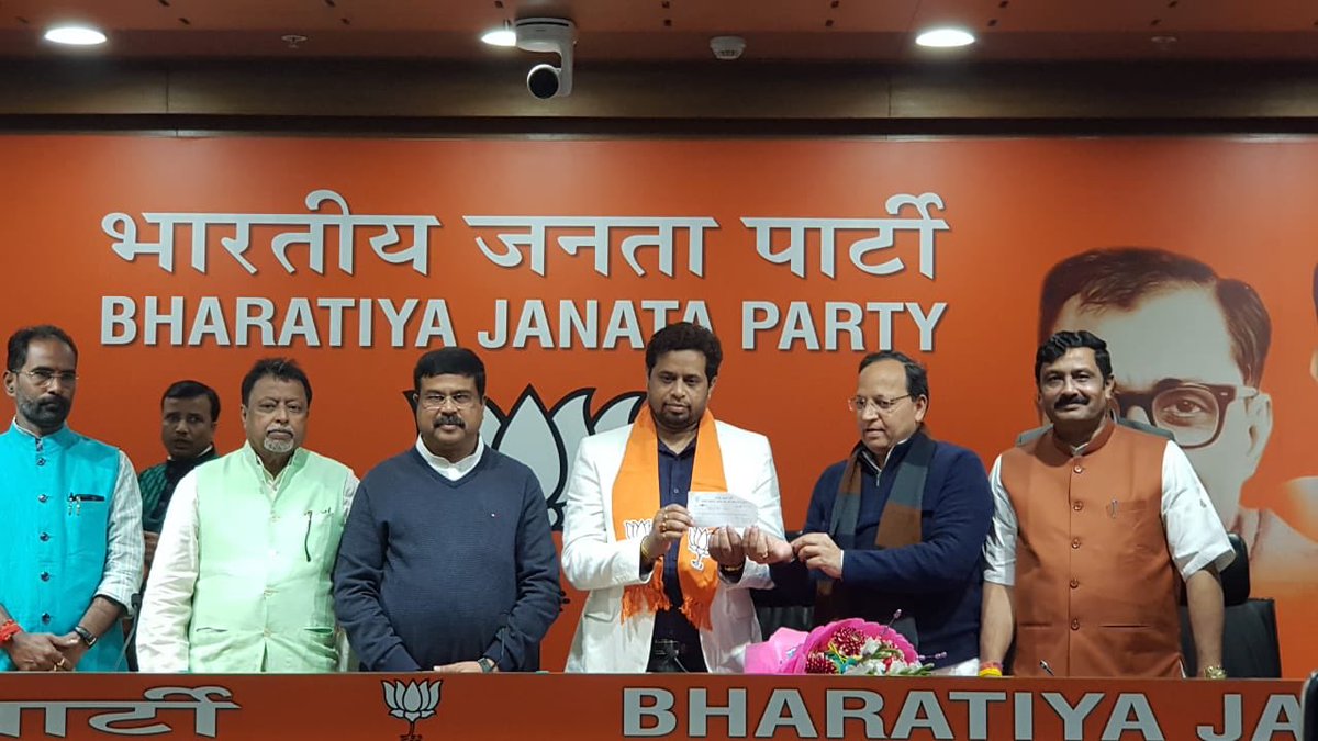 TMC MP Saumitra Khan joins BJP