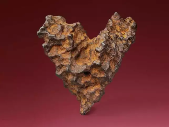 Heart-shaped meteorite