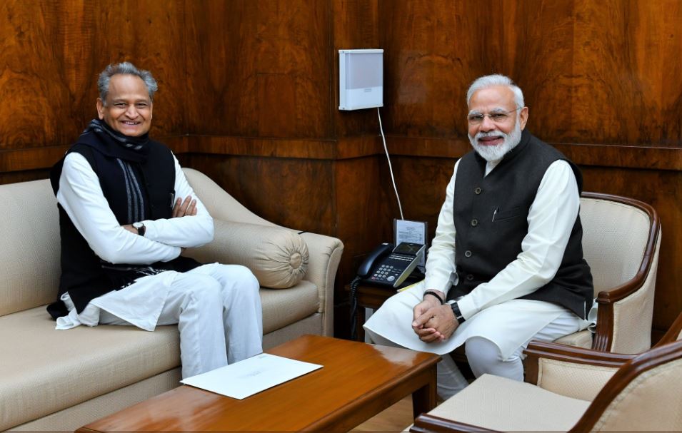 CM Ashok Gehlot  meets PM Modi