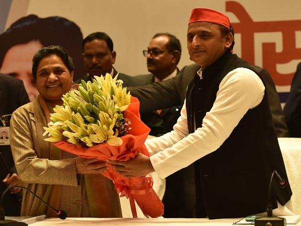 Bahujan Samaj Party  (BSP) chief Mayawati & Samajwadi Party (SP) president Akhilesh Yadav
