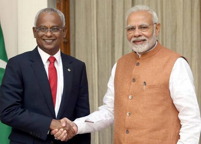 Prime Minister Narendra Modi and Maldives President Solih