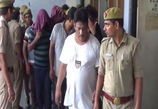 Accused being presented in a Meerut Court on Tuesday