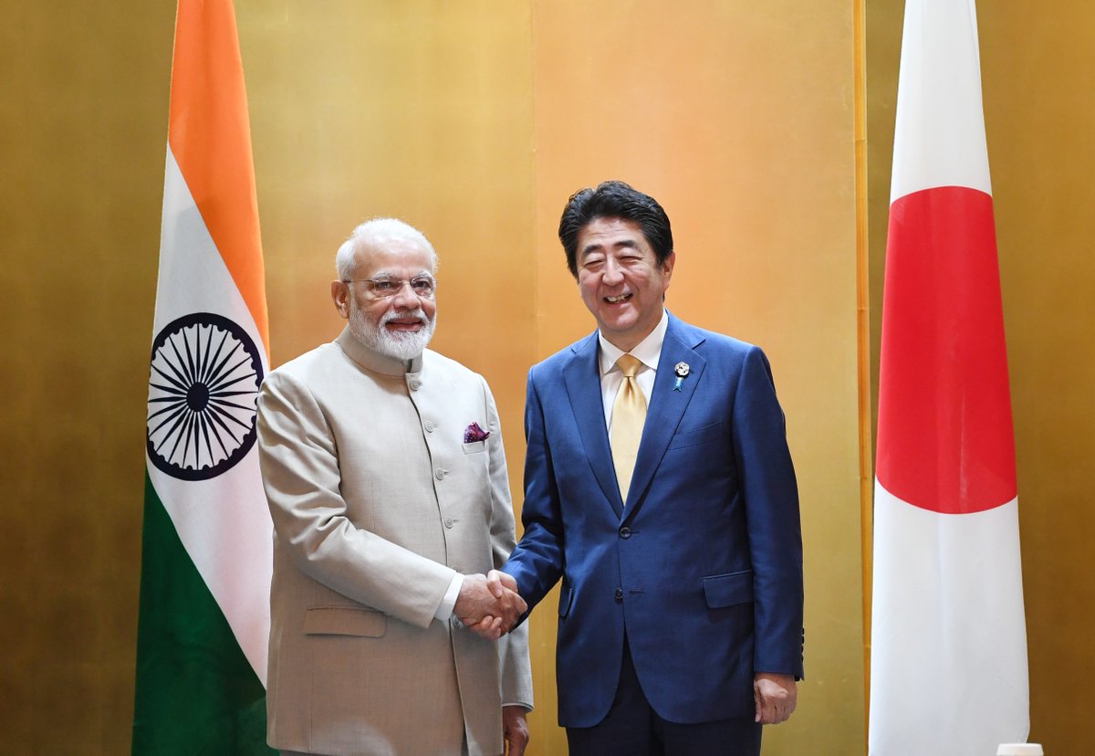 Japanese Prime Minister Shinzo Abe meets Prime Minister Narendra Modi
