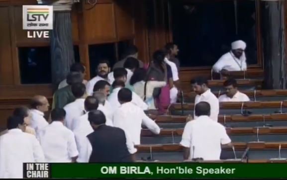 Congress, DMK stage walk out in Lok Sabha